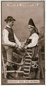 Szwedka i Szwedka, z fotografii z końca XIX wieku